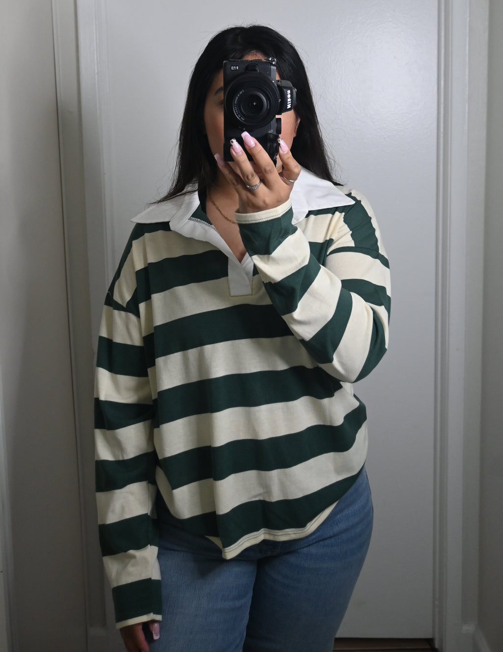 Stripped Collar Shirts